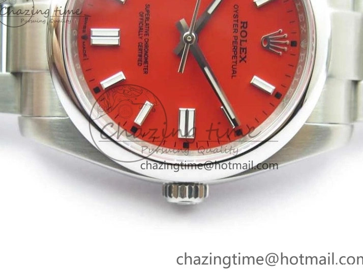 126000 1:1 Steel Perpetual Oyster Edition KRF Dial 36mm Best Red 904L A2824 0318